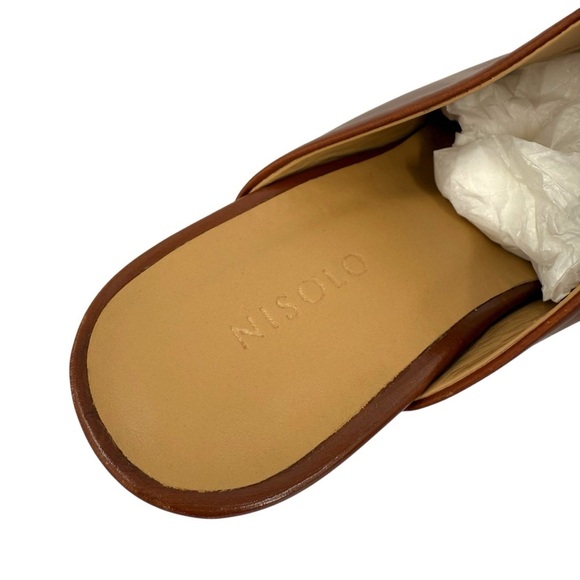 Nisolo Al-Day Heeled Mule in Brandy Size 5 - Picture 5 of 9